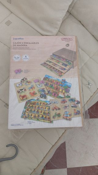 Juguettos Cajón 4 Encajables Madera