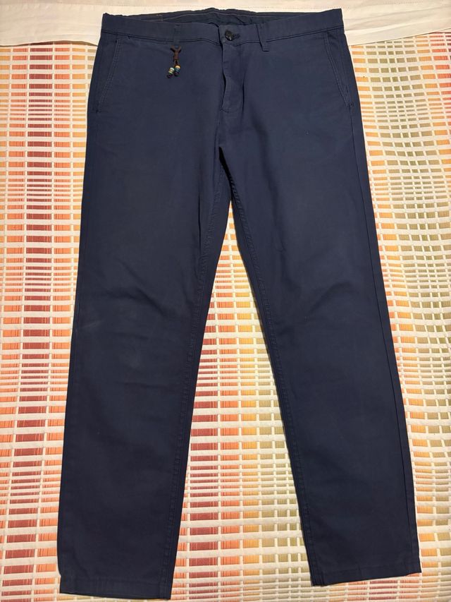 Pantalón chino Zara azul