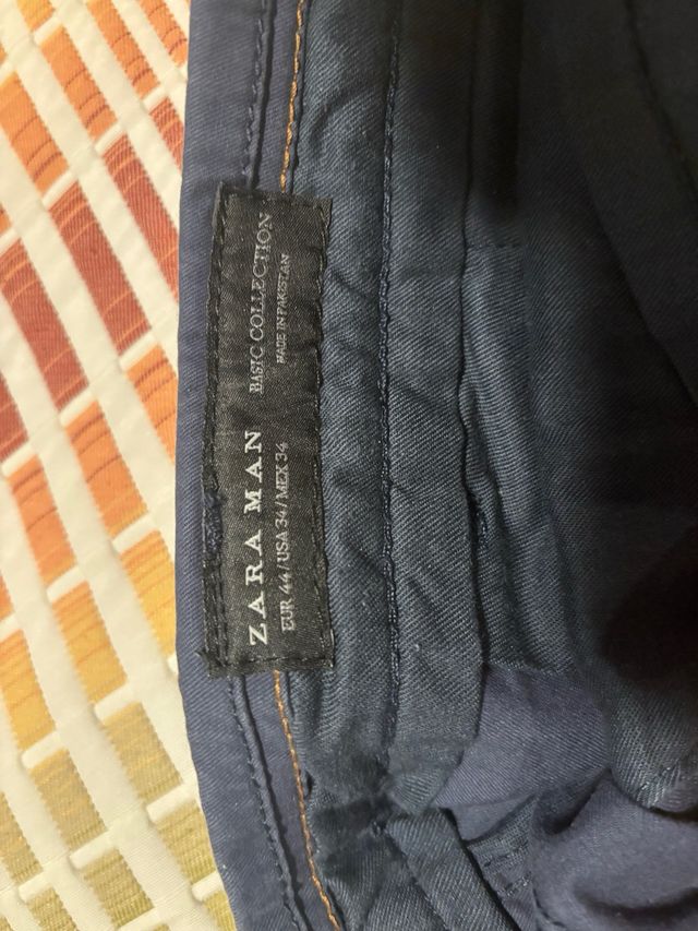 Pantalón chino Zara azul