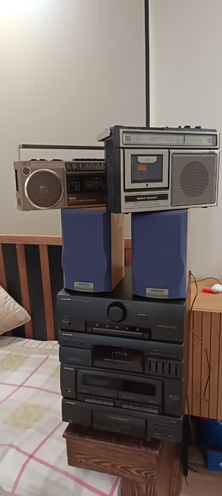 Radio Vintage SABA Boombox Plata