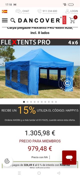 Carpa plegable pro3x4 3lados
precio negociable