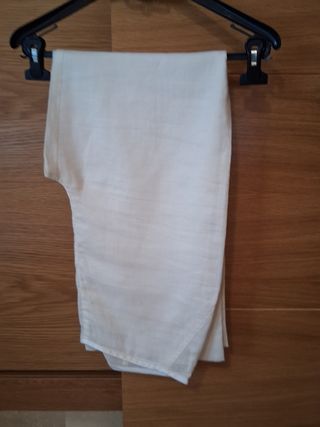 Conjunto Camisa y Pantalón Blanco Talla 44. 