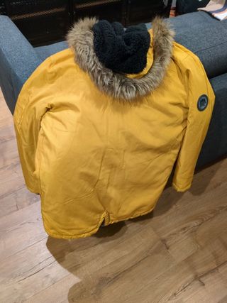 Abrigo impermeable niño amarillo 10 años