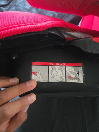 Silla de niño coche Playxtrem roja