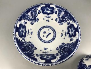 Jarro e Lavatório Vintage Azul e Branco vintage