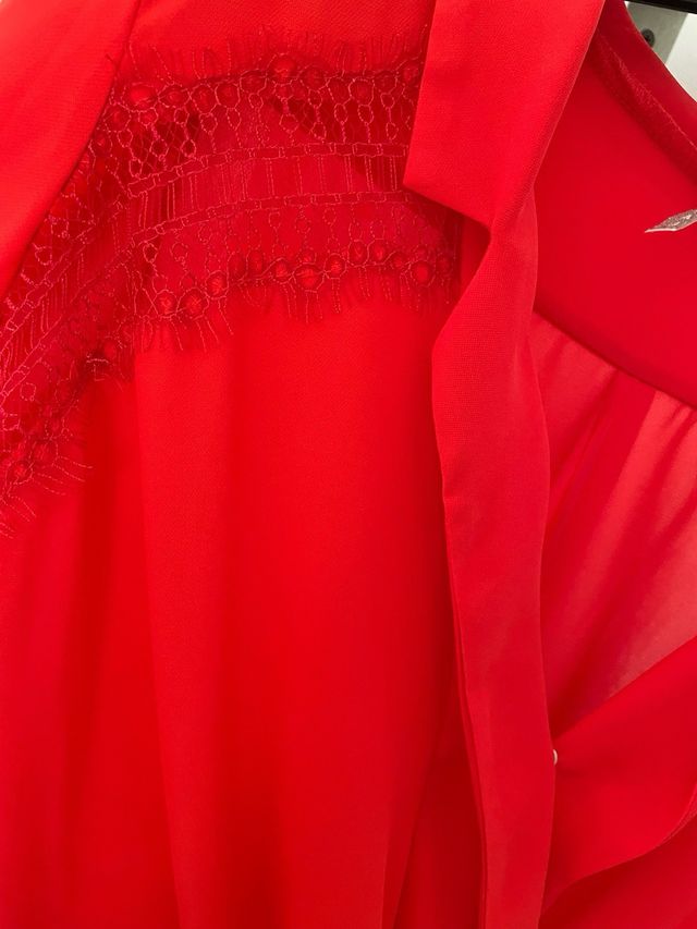 Body Blusa corallo Encaje XS