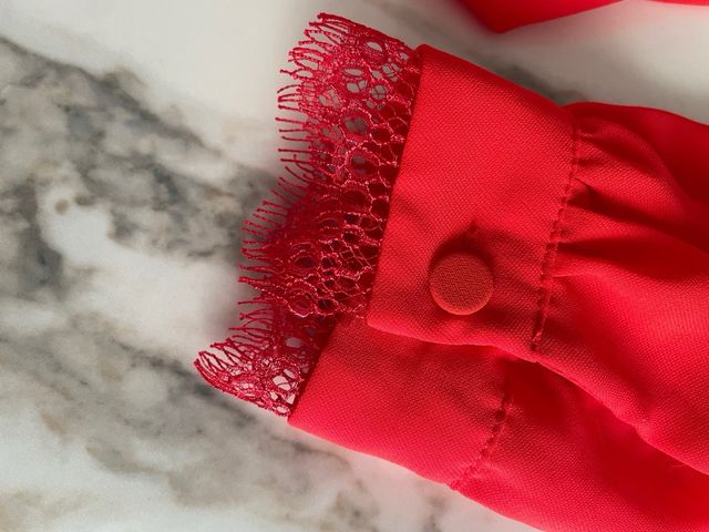Body Blusa corallo Encaje XS