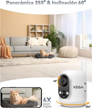 Cámara vigilancia interior 2K 4G
