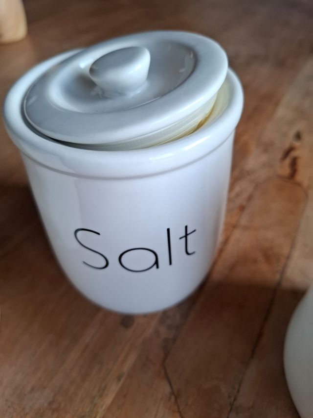 Contenitori barattoli ceramica: sale pepe zucchero