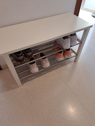 Banco zapatero blanco