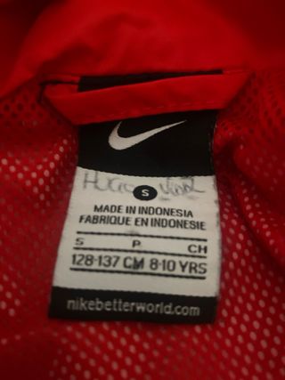 Chubasquero niño Atlético de Madrid Nike rojo