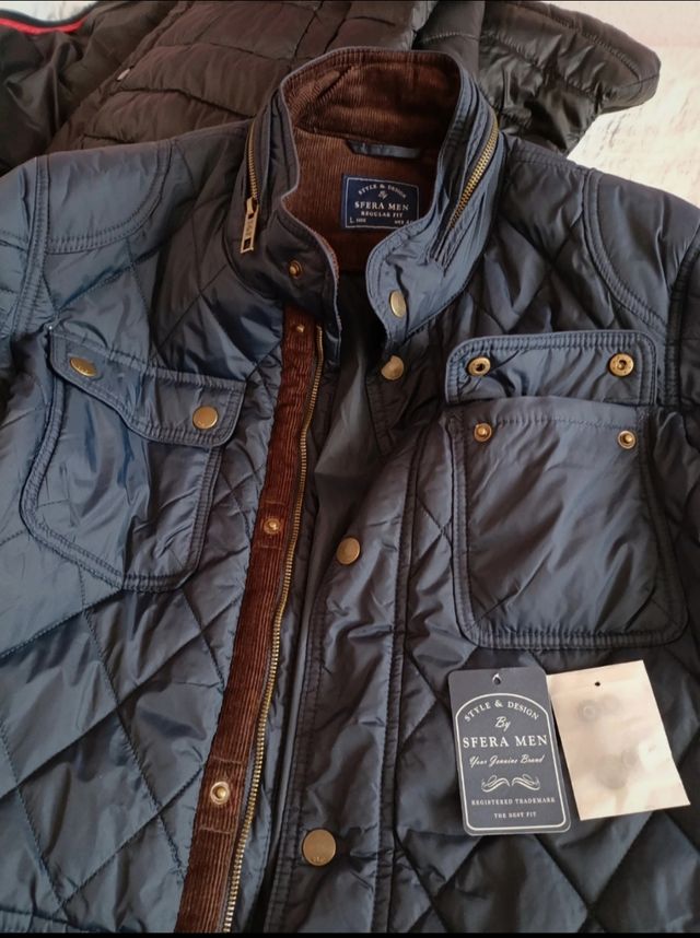 Cazadora acolchada azul Talla L