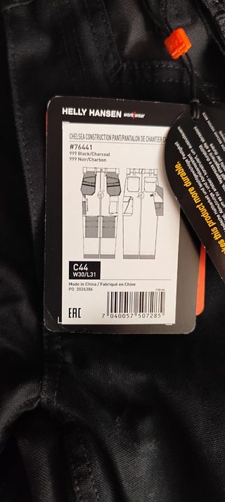 Pantalones Helly Hansen Negro/Gris Talla