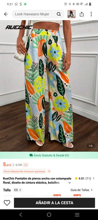 Pantalón de verano estampado