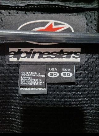 Chaqueta moto de piel Alpinestars Talla XL