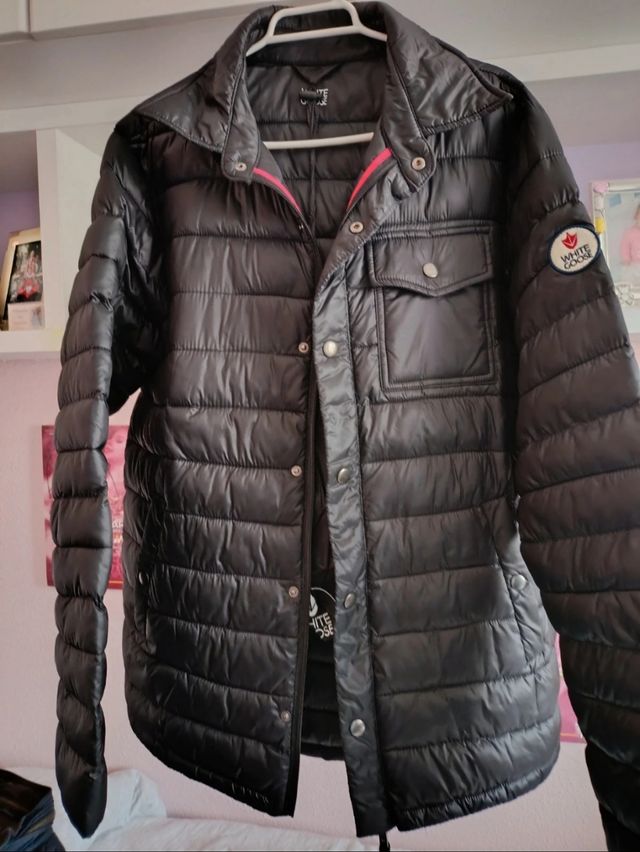 Cazadora White Goose Negra Hombre
