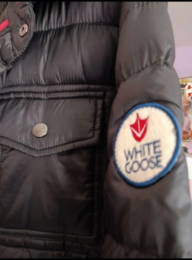 Cazadora White Goose Negra Hombre