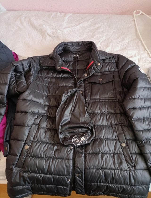 Cazadora White Goose Negra Hombre