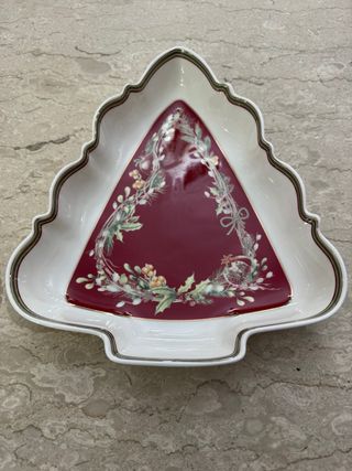 Pirofila ceramica albero Natale decorato