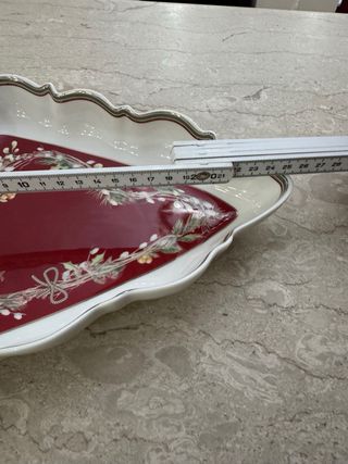 Pirofila ceramica albero Natale decorato