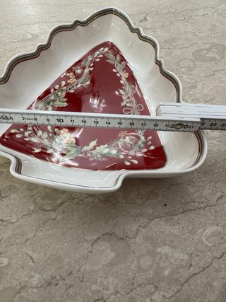 Pirofila ceramica albero Natale decorato