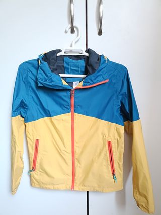 Chubasquero Tribord 12/13 años azul y amarillo