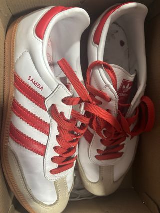 Adidas Samba Blancas y Rojas