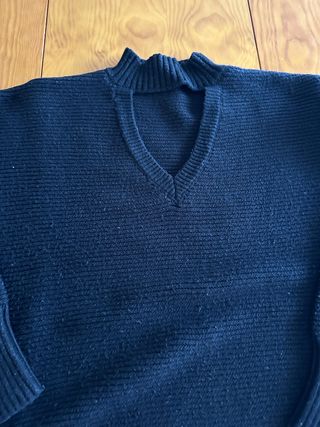 Jersey de punto negro de Zara 