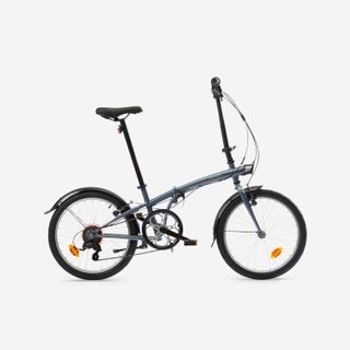 Bicicleta plegable 20 pulgadas 6V Tilt 120 gris