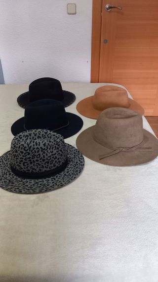 Lote 5 Sombreros Fieltro