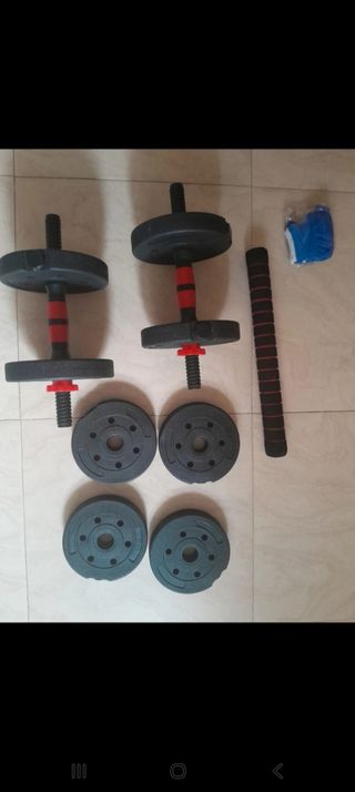 Set de Mancuernas Pesas Ajustables 10 kgs
