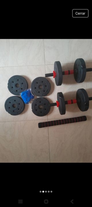 Set de Mancuernas Pesas Ajustables 10 kgs