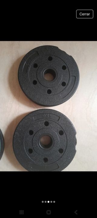 Set di manubri con pesi regolabili 10 kg