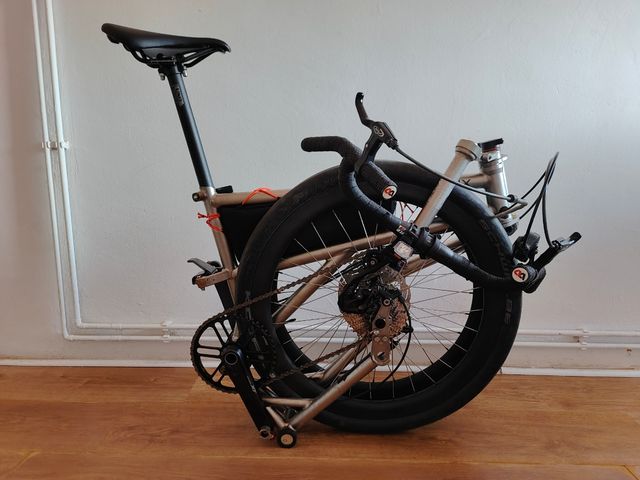 Bicicleta plegable Helix titanio Ultralight