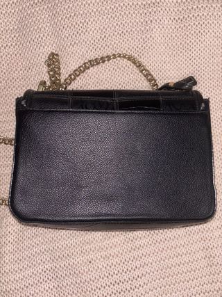 Bolso Victoria's Secret Negro Cadena Dorada