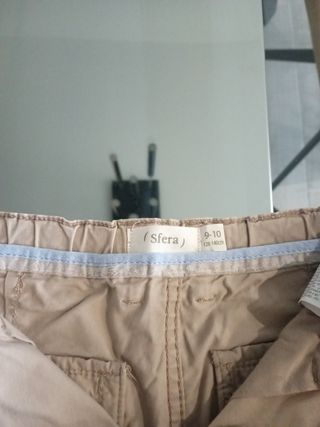 Pantalón chino niño beige.Talla 9-10.128-140 cm