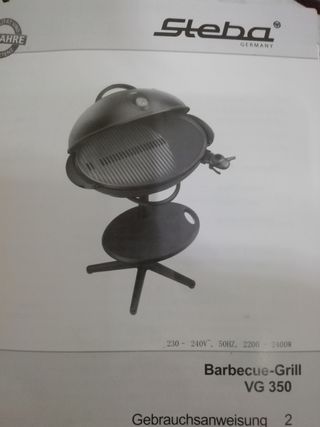 Barbacoa Eléctrica Steba VG 350