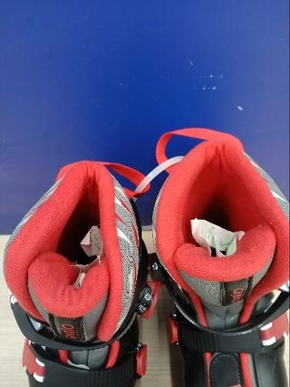 Patines Línea Niños Oxelo Play 5 Negro Rojo