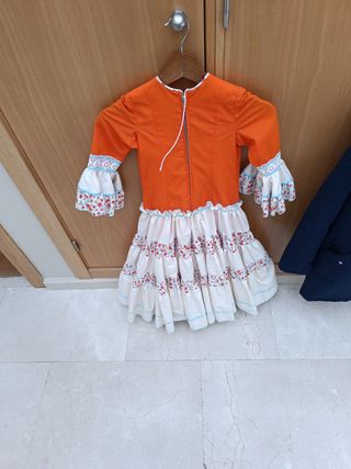Traje Flamenca Hecho a Medida 5/6 años 