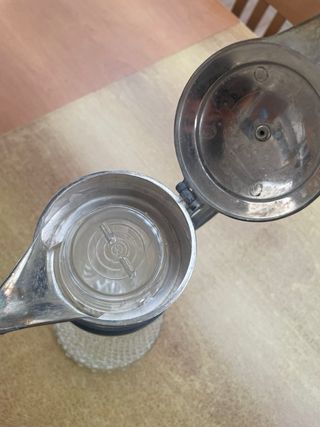 Brocca vintage cristallo e  argento Silver