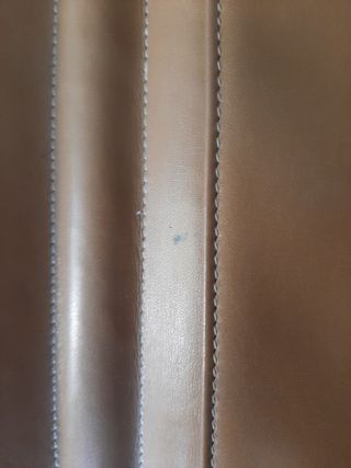 Pochette Armani design Valextra marrone cammello