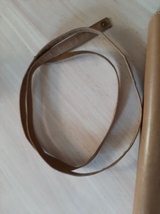 Pochette Armani design Valextra marrone cammello