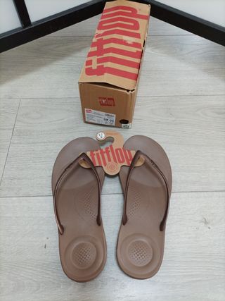 Chanclas FitFlop Iqushion Marrón Mujer