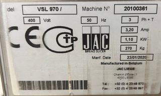 CORTADORA DE PAN - JAC