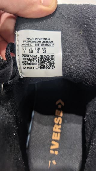 CONVERSE Piel Azul Marino Repelente Agua n36(22cm)