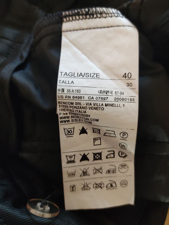 Pantaloni da donna Sisley tg 40 con cartellino.