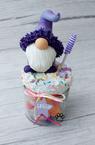 Tarros decorados gnomos