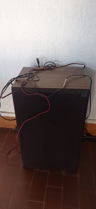 Impianto stereo vintage Aurex con mobile