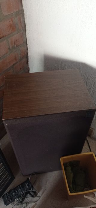 Impianto stereo vintage Aurex con mobile