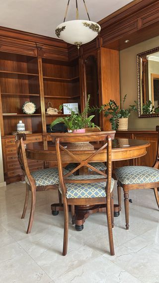 Tavolo da pranzo e sedie allungabili in legno!